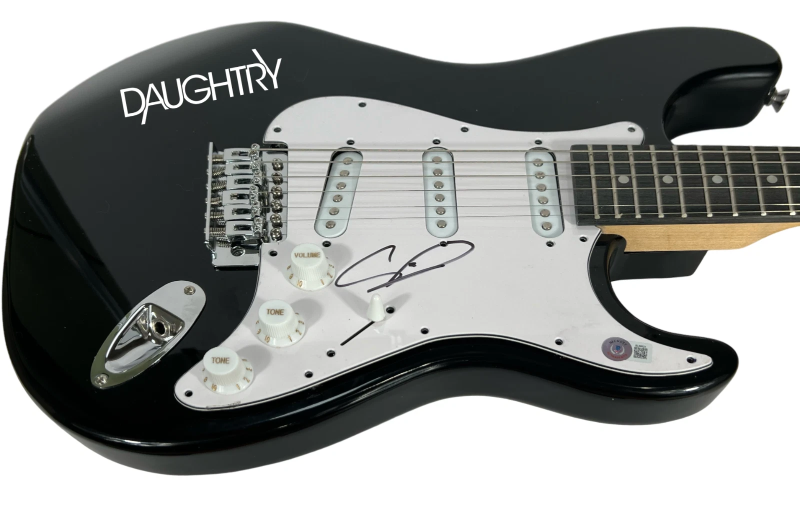 Chris Daughtry Signed Autograph Electric Guitar Daughtry Band Beckett COA