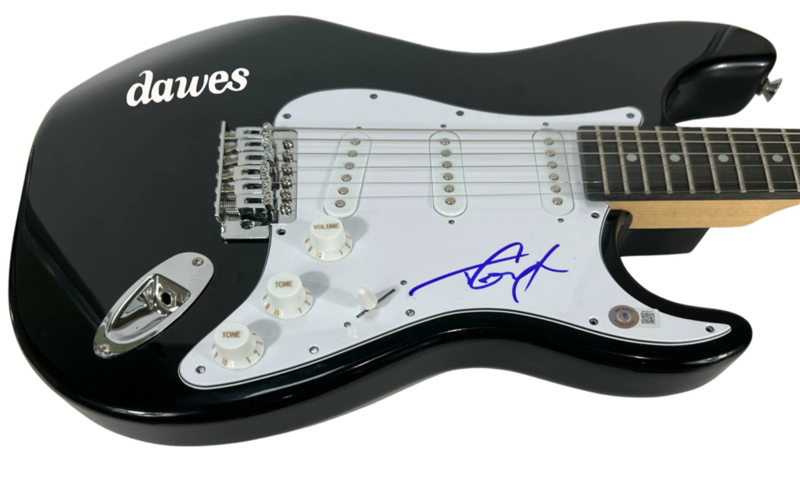 Taylor Goldsmith DAWES Signed Autograph Electric Guitar Band Singer Beckett COA