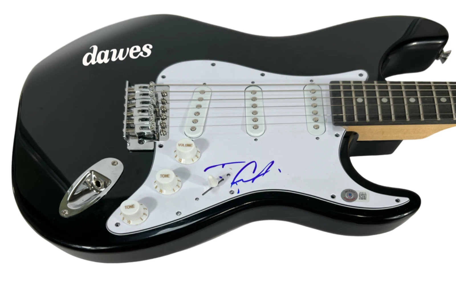 Taylor Goldsmith DAWES Signed Autograph Electric Guitar Band Singer Beckett COA
