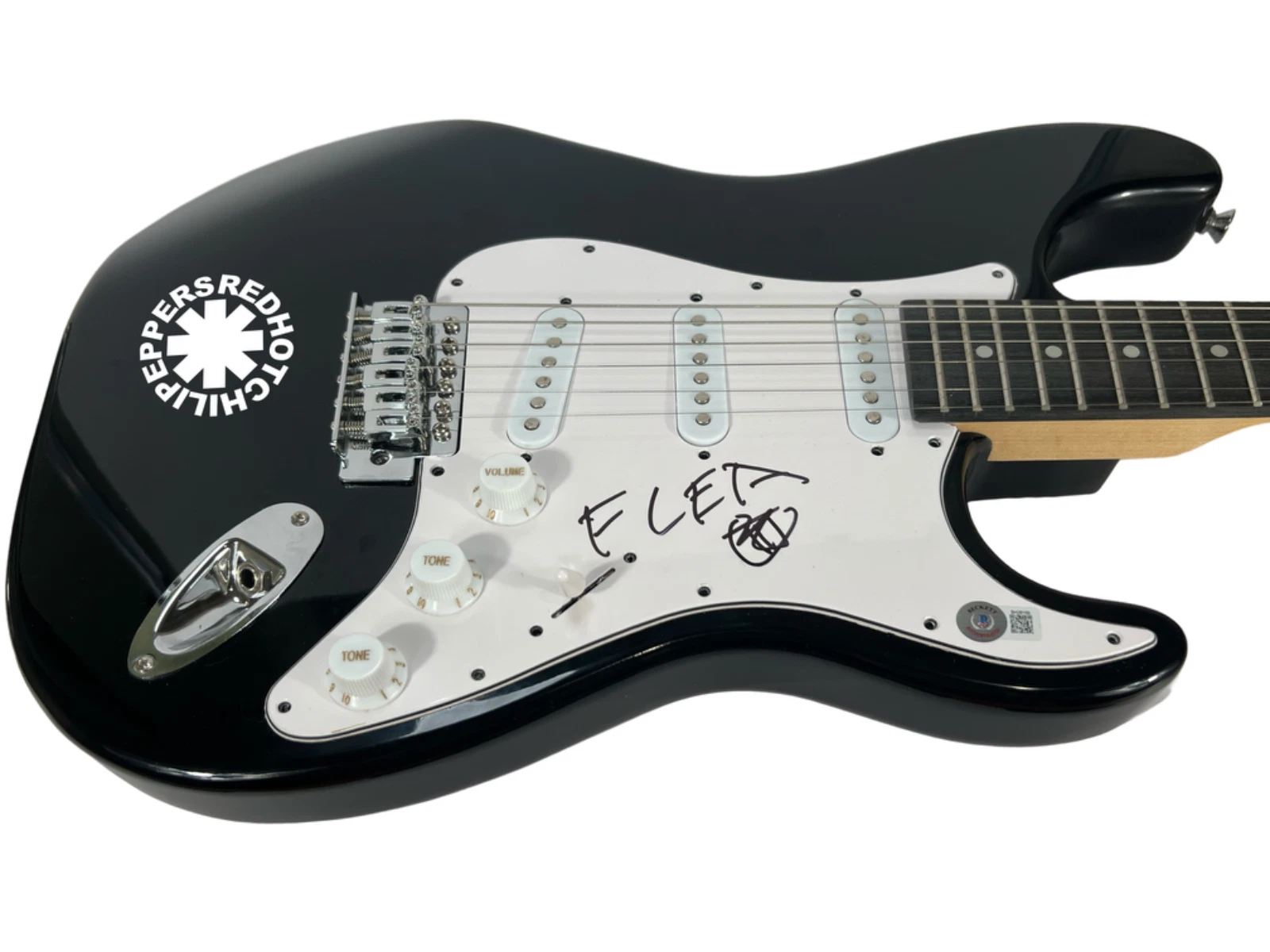 Flea Red Hot Chili Peppers Signed Autograph Electric Guitar RHCP Beckett COA