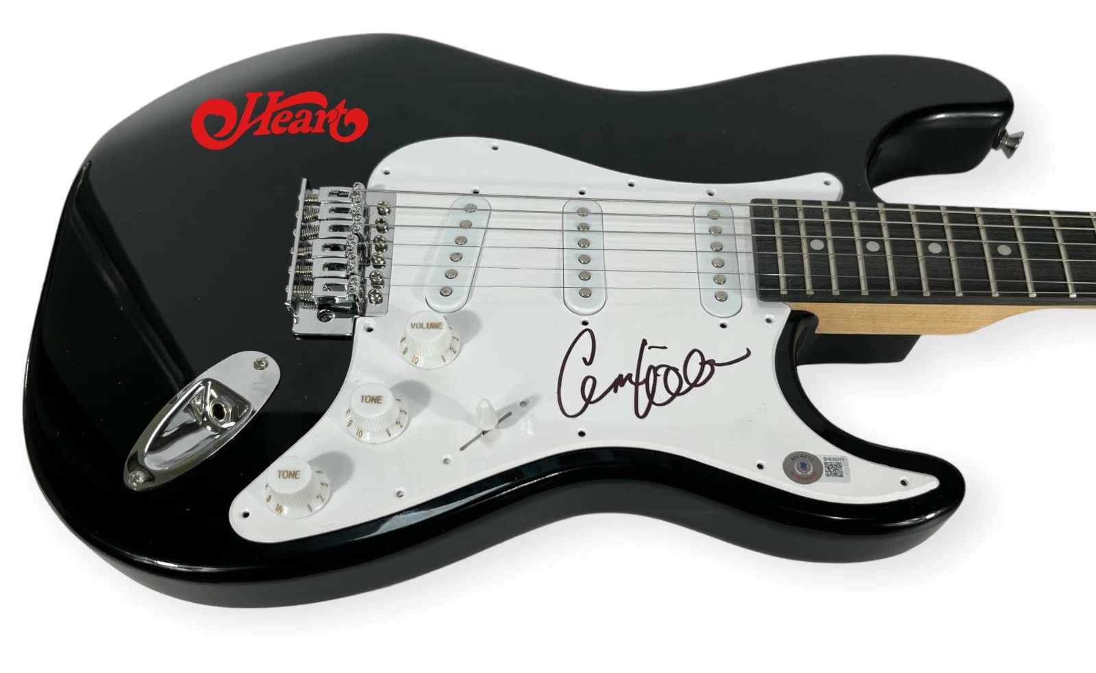 Ann Wilson HEART Signed Autograph Electric Guitar Heart Band Singer Beckett COA