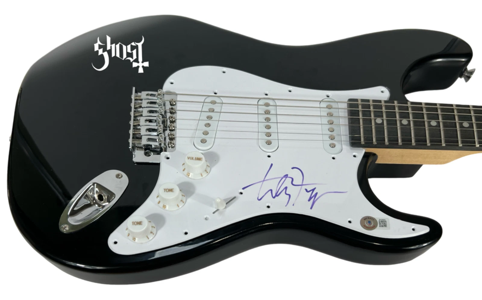Tobias Forge Ghost Band Signed Autograph Electric Guitar Papa Emeritus BAS COA