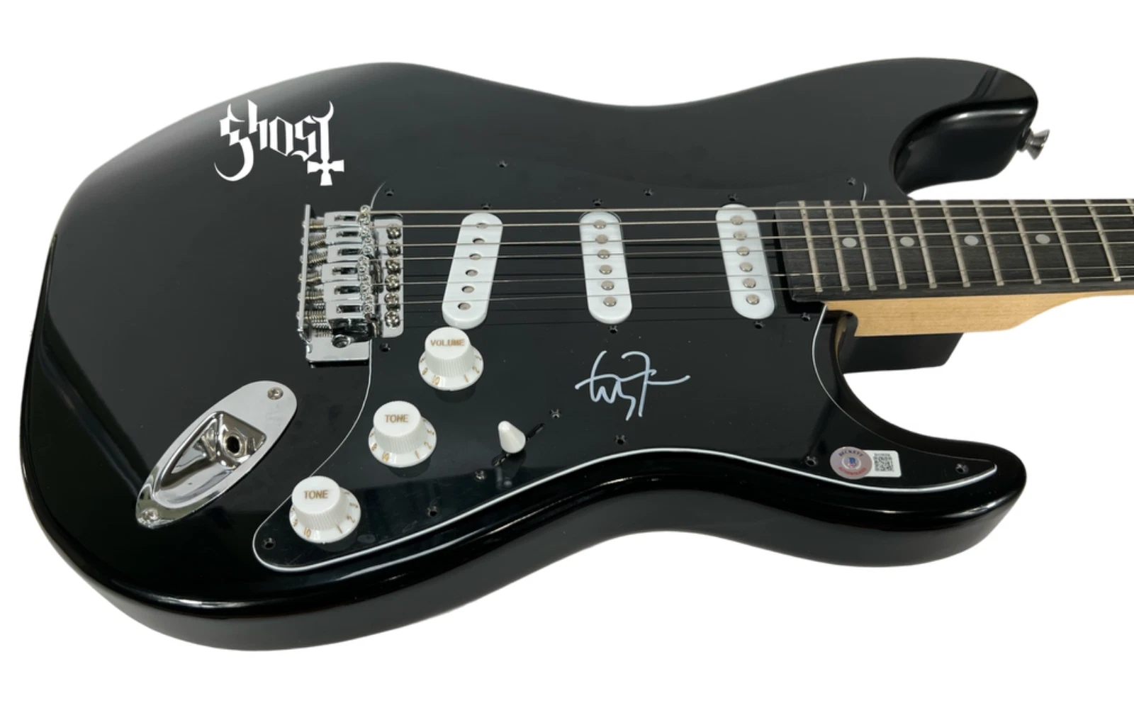 Tobias Forge Ghost Band Signed Autograph Electric Guitar Papa Emeritus BAS COA