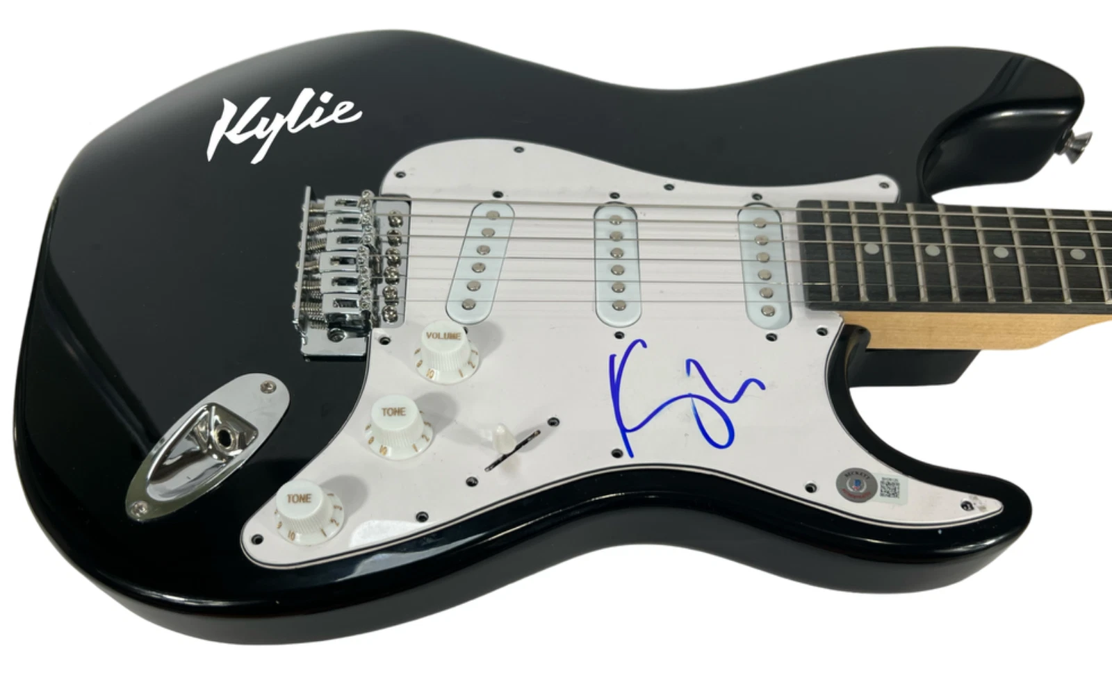 Kylie Minogue Signed Autograph Electric Guitar Fever Pop Singer Beckett COA