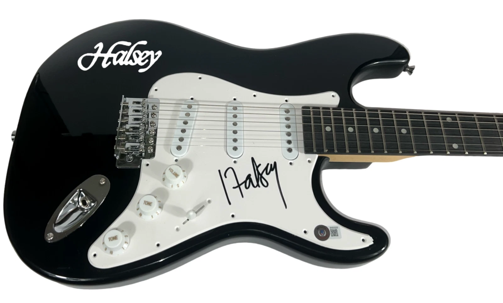 Halsey Signed Autograph Electric Guitar Manic Badlands Singer Beckett COA