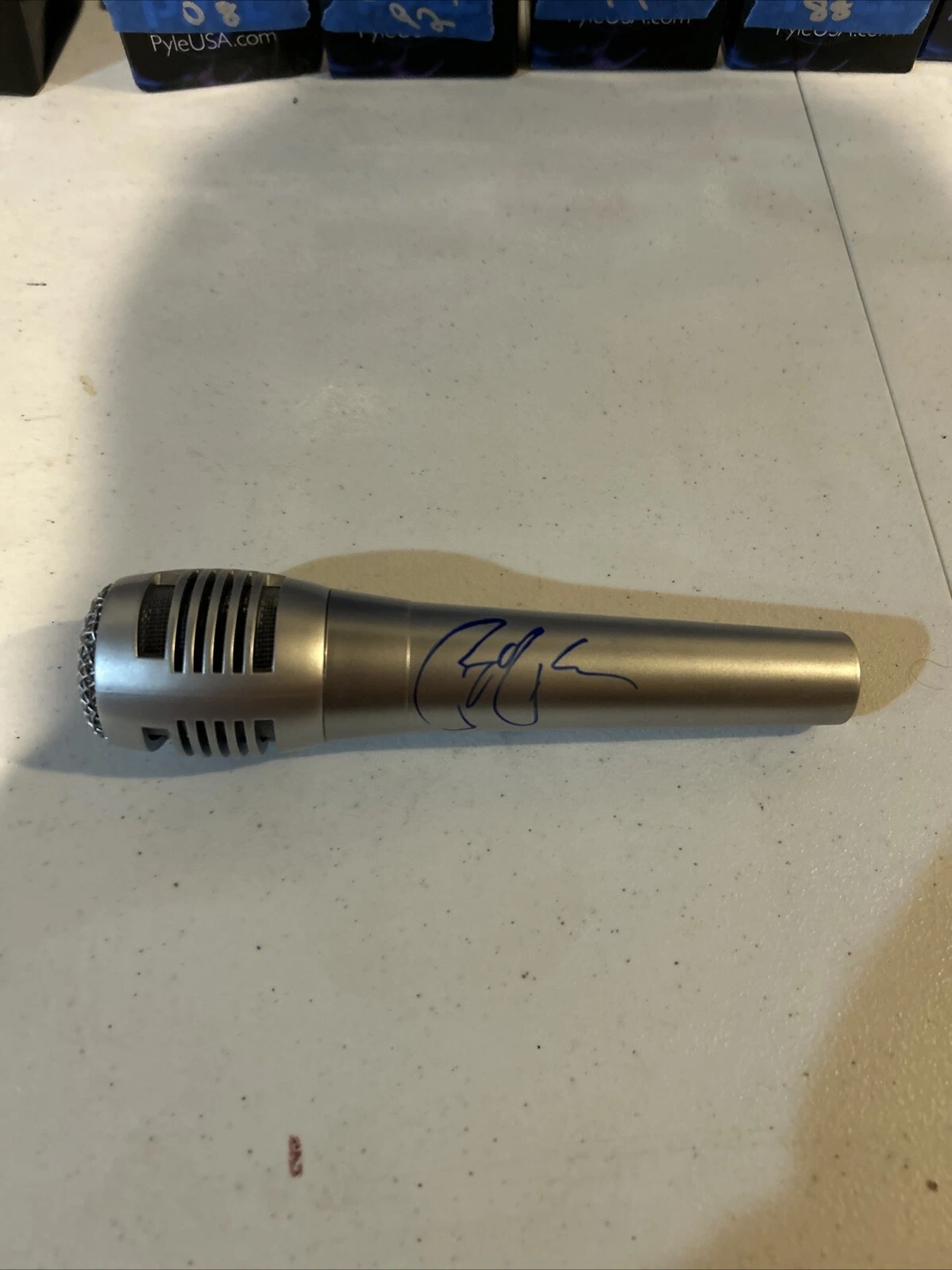 RAY FULCHER SIGNED AUTOGRAPH MICROPHONE ACOA COUNTRY STAR LUKE COMBS