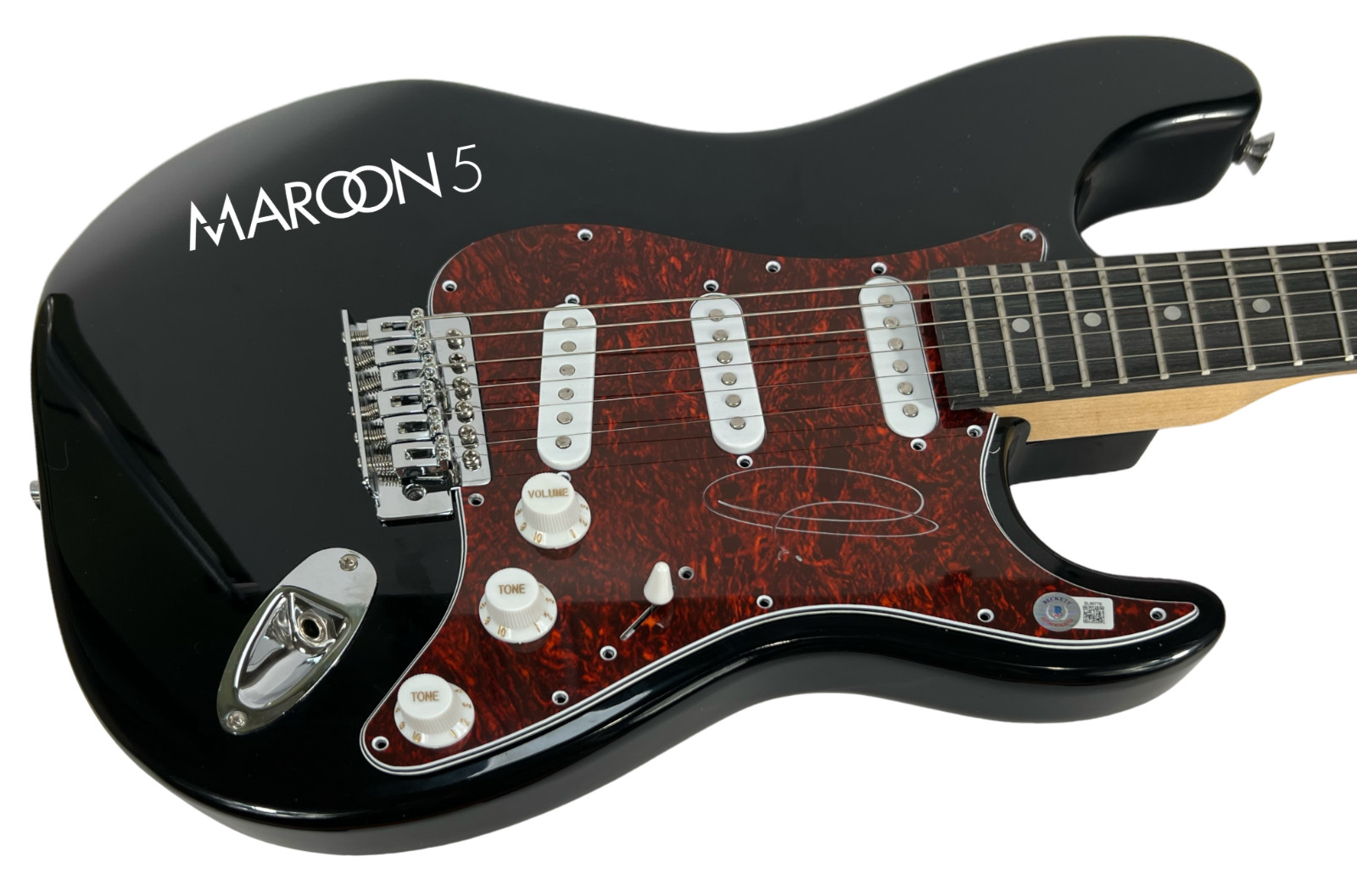 ADAM LEVINE MAROON 5 SIGNED AUTOGRAPH ELECTRIC GUITAR LEAD SINGER BECKETT COA COLLECTIBLE MEMORABILIA
