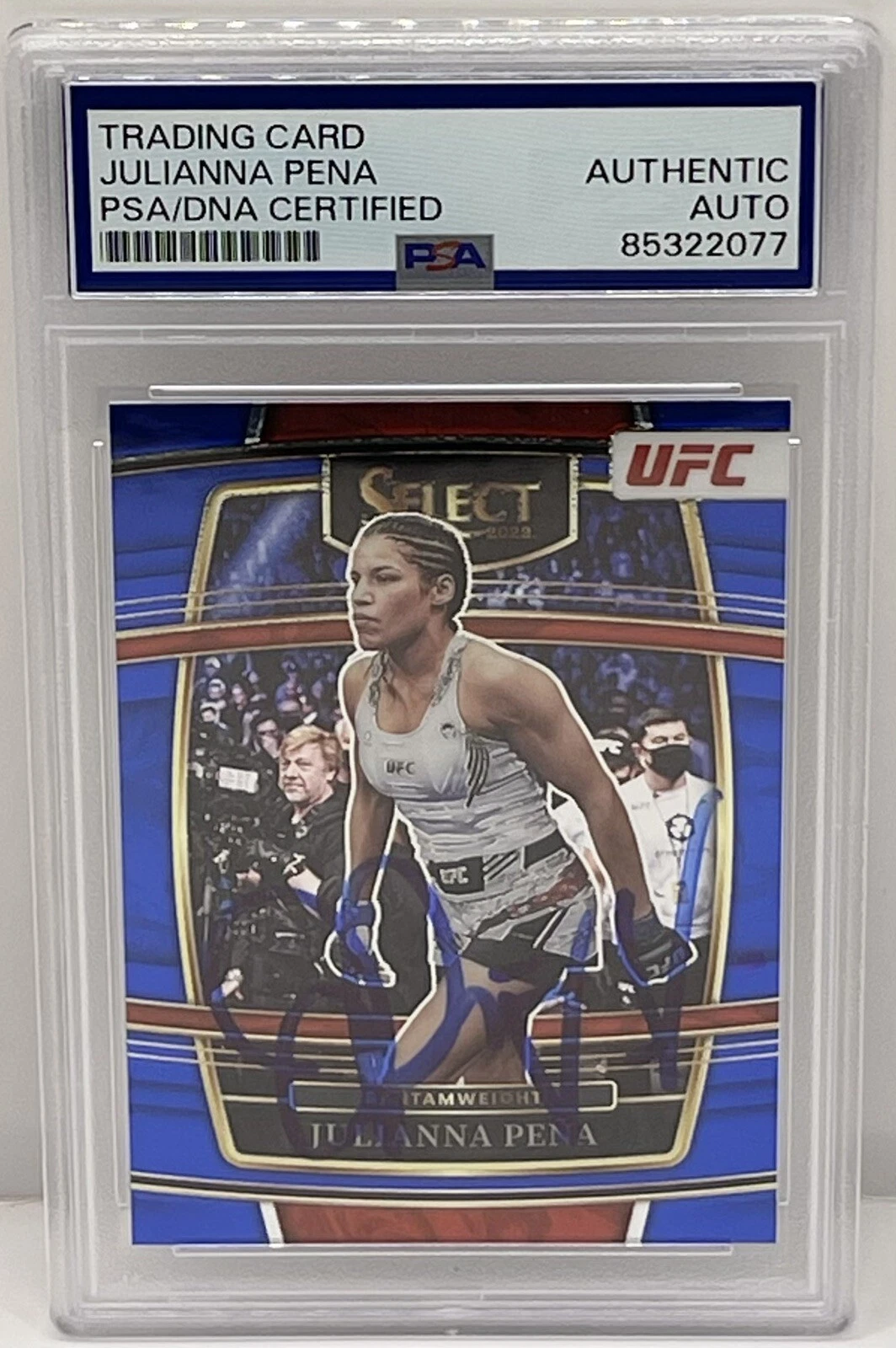 Julianna Peña Signed Autographed 2022 Select Base UFC Card PSA/DNA Slabbed