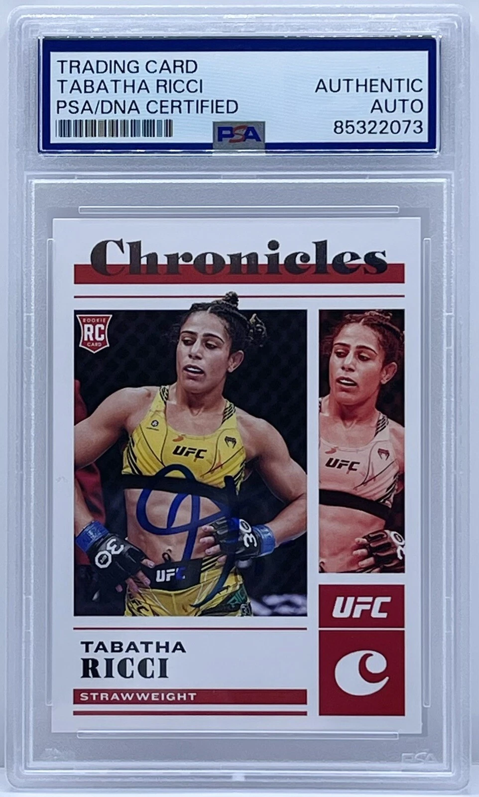 Tabatha Ricci Signed Autographed 2023 Chronicles UFC Rookie Card PSA/DNA Slabbed