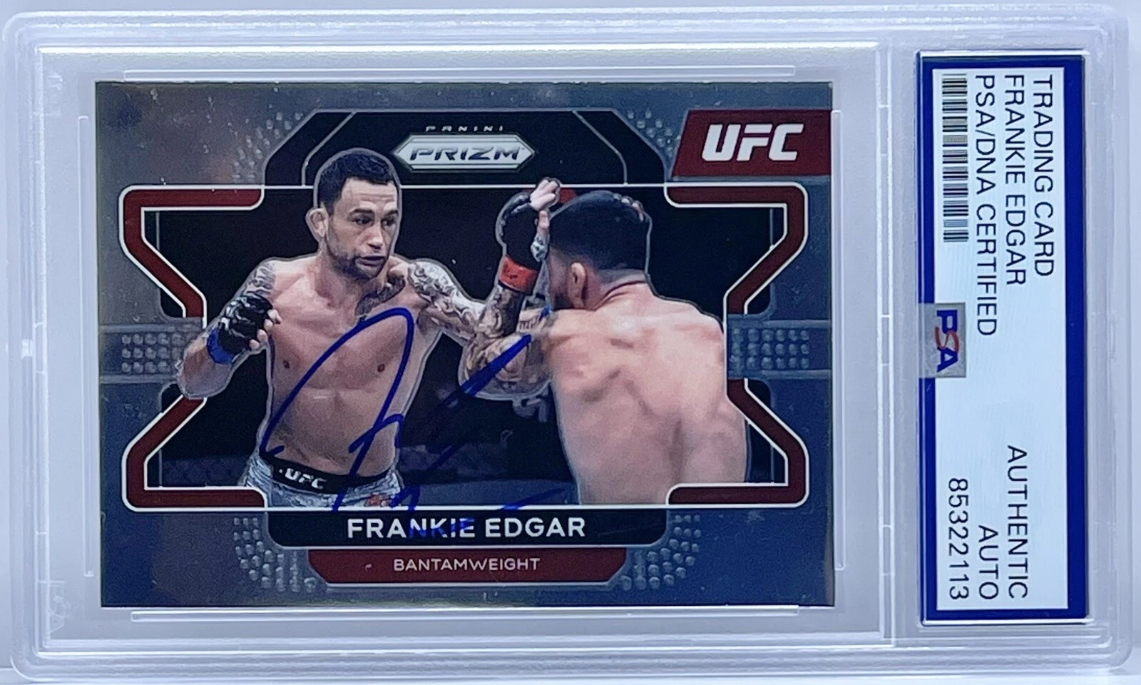 Frankie Edgar Signed Auto 2022 Panini Prizm Base UFC Card PSA/DNA