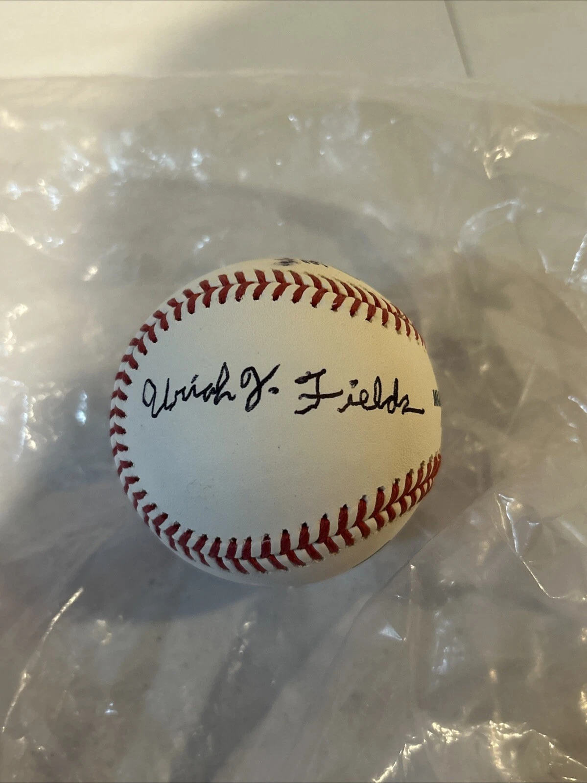 URIAH J FIELDS SIGNED AUTOGRAPH ROMLB BASEBALL BALL COA ACTIVIST HUMAN RIGHTS