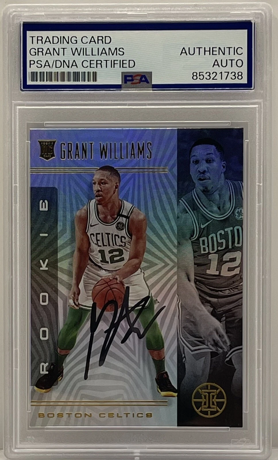Grant Williams Signed 2019-20 Chronicles Illusions Rookie PSA/DNA Slabbed