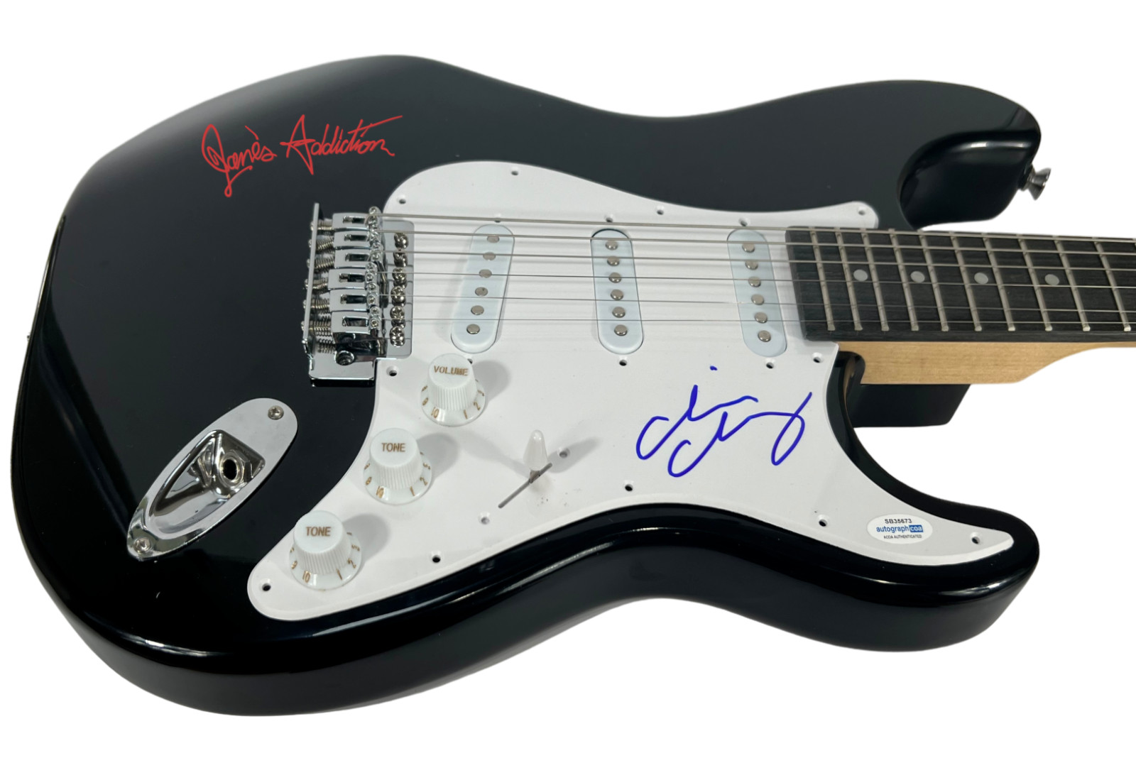 Chris Chaney Jane's Addiction Signed Autograph Electric Guitar ACOA COA