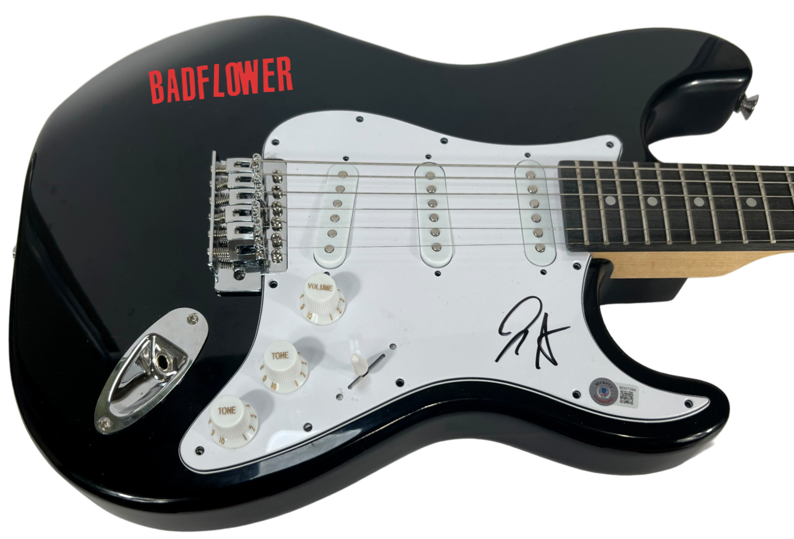 Josh Katz BADFLOWER Signed Autograph Electric Guitar Band Singer Beckett COA