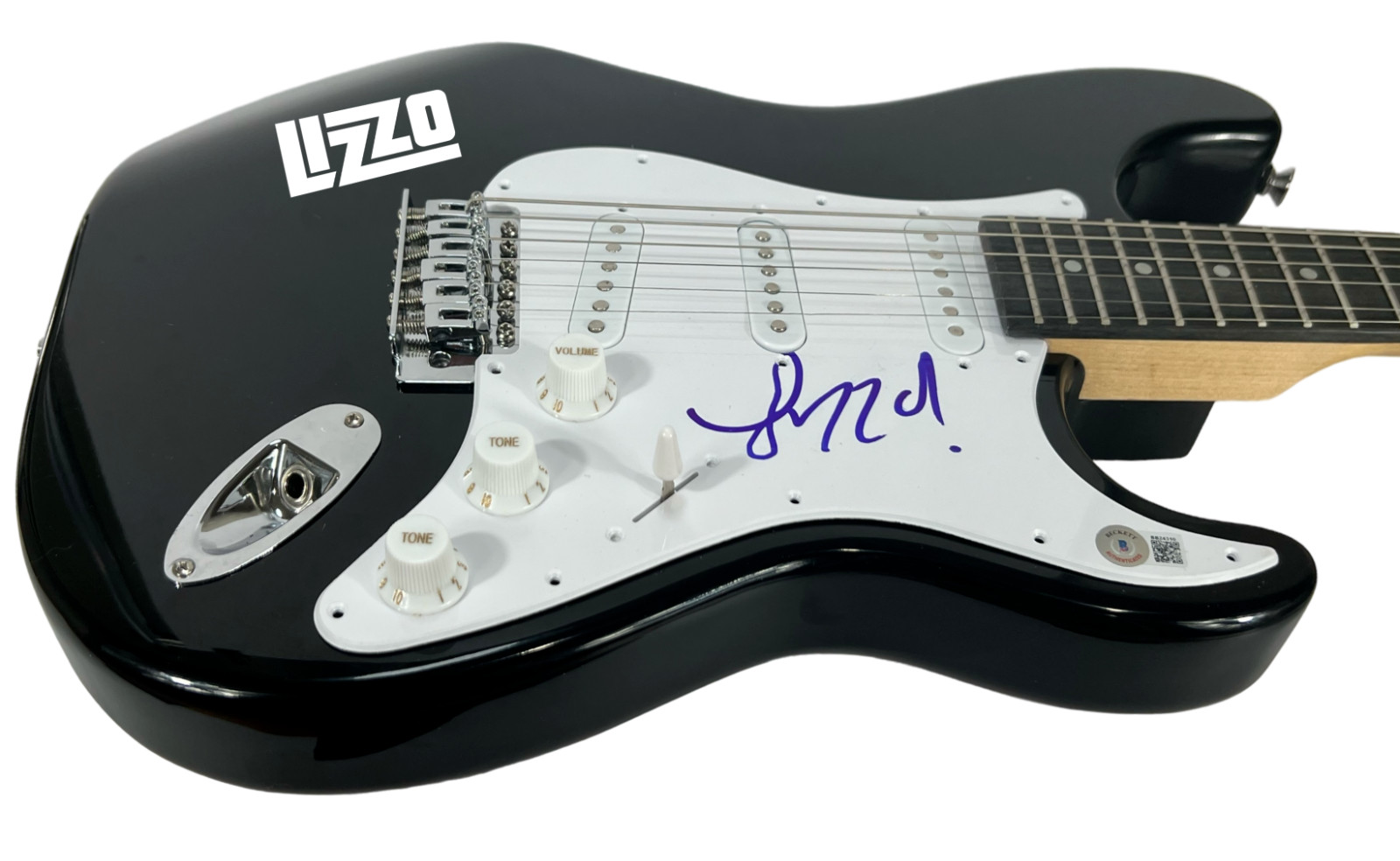 LIZZO Signed Autograph Electric Guitar Truth Hurts Singer Rapper Beckett COA