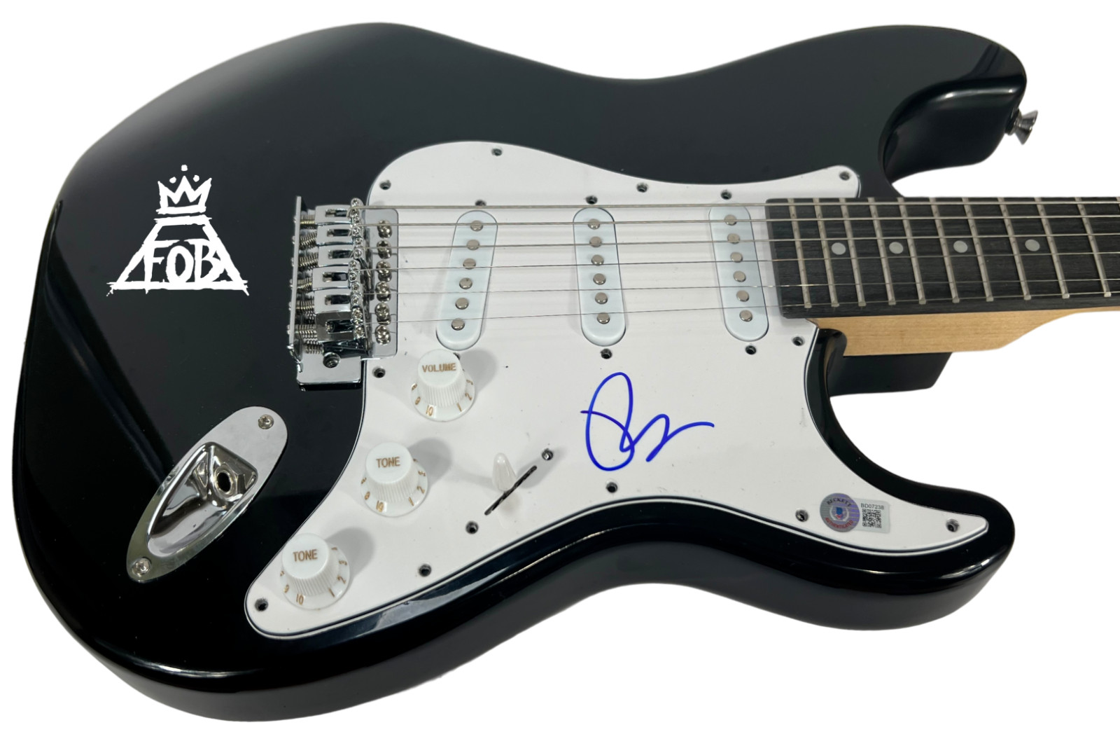 Pete Wentz FALL OUT BOY Signed Autograph Electric Guitar Beckett COA