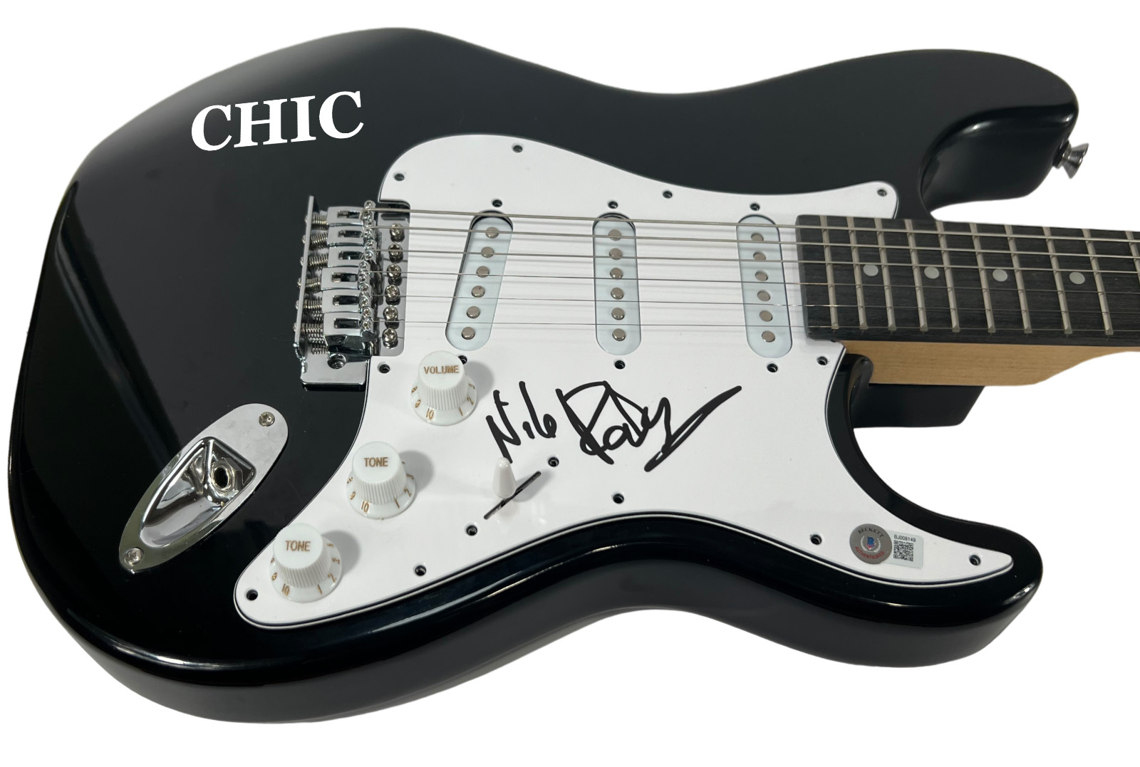 Nile Rodgers CHIC Signed Autograph Electric Guitar Beckett COA