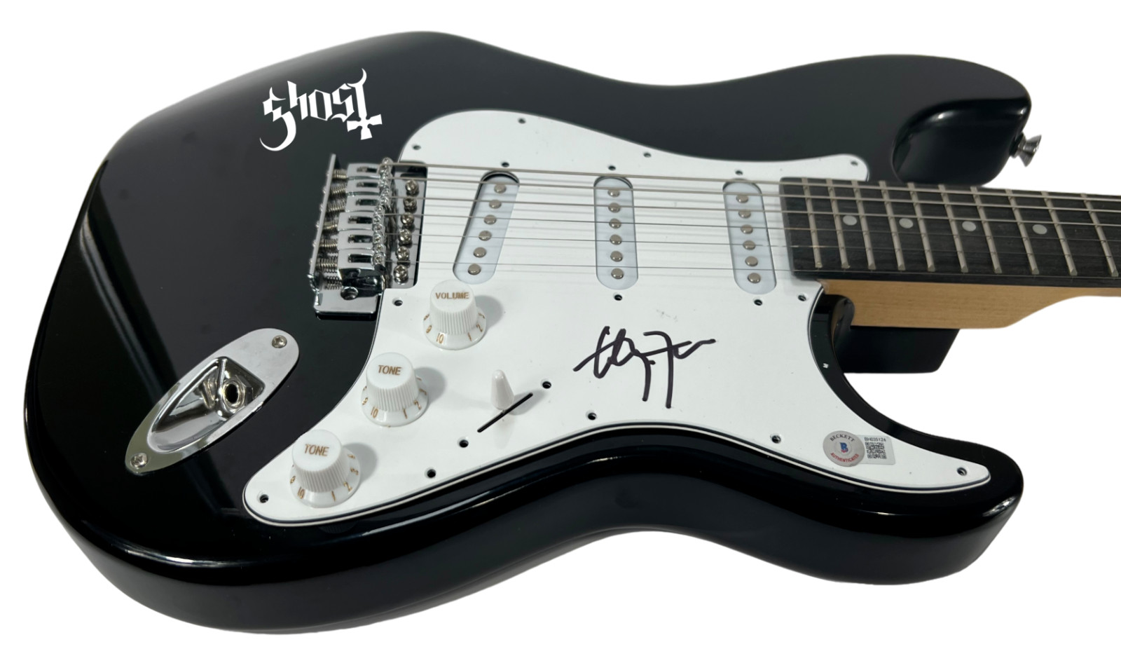 GHOST Tobias Forge Signed Autograph Electric Guitar Papa Emeritus Band Beckett