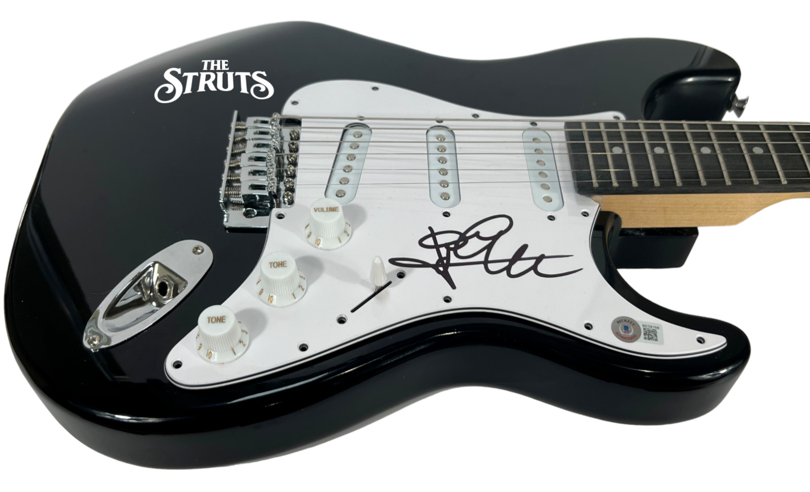 Luke Spiller THE STRUTS Signed Autograph Electric Guitar Band Singer Beckett COA