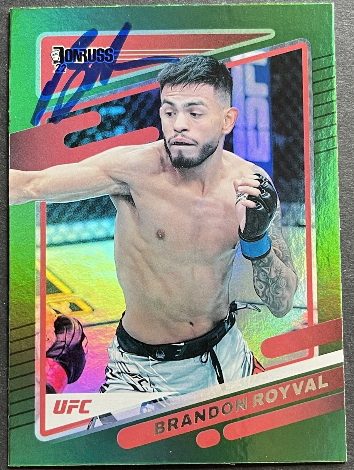 Brandon Royval Signed Autographed 2022 Donruss Green UFC Card Beckett Coa