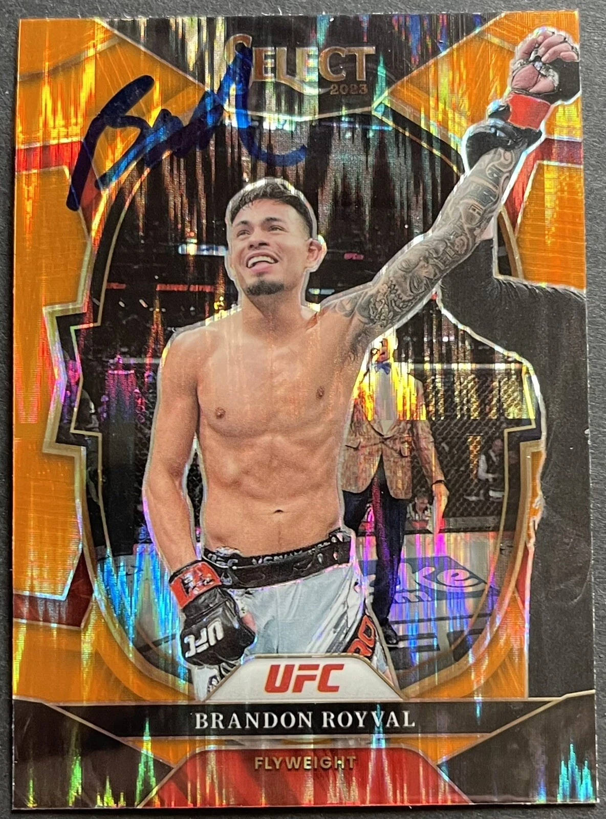 Brandon Royval Signed Autographed 2023 Select Red And Blue UFC Card Beckett
