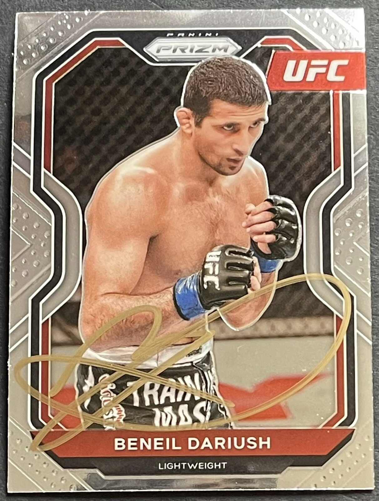 Beneil Dariush Signed Autographed 2023 Prizm UFC Base Card Beckett Coa