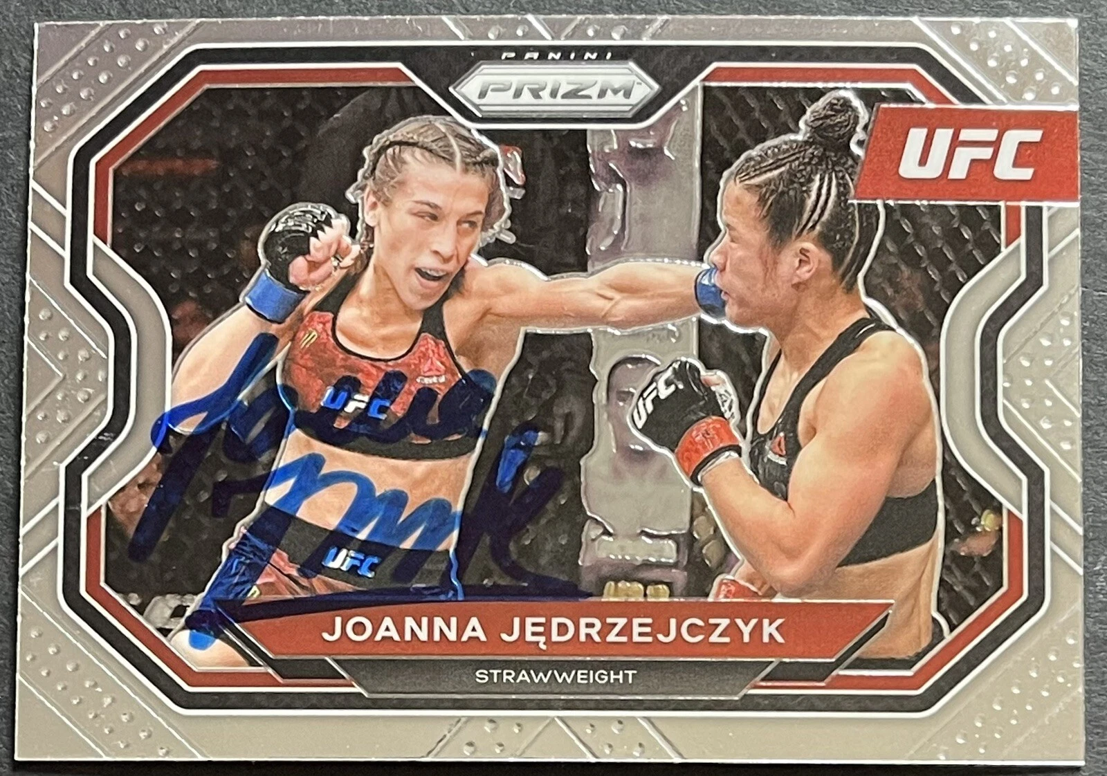 Joanna Jedrzejczyk Signed Autographed 2021 Prizm UFC Base Card Beckett Coa