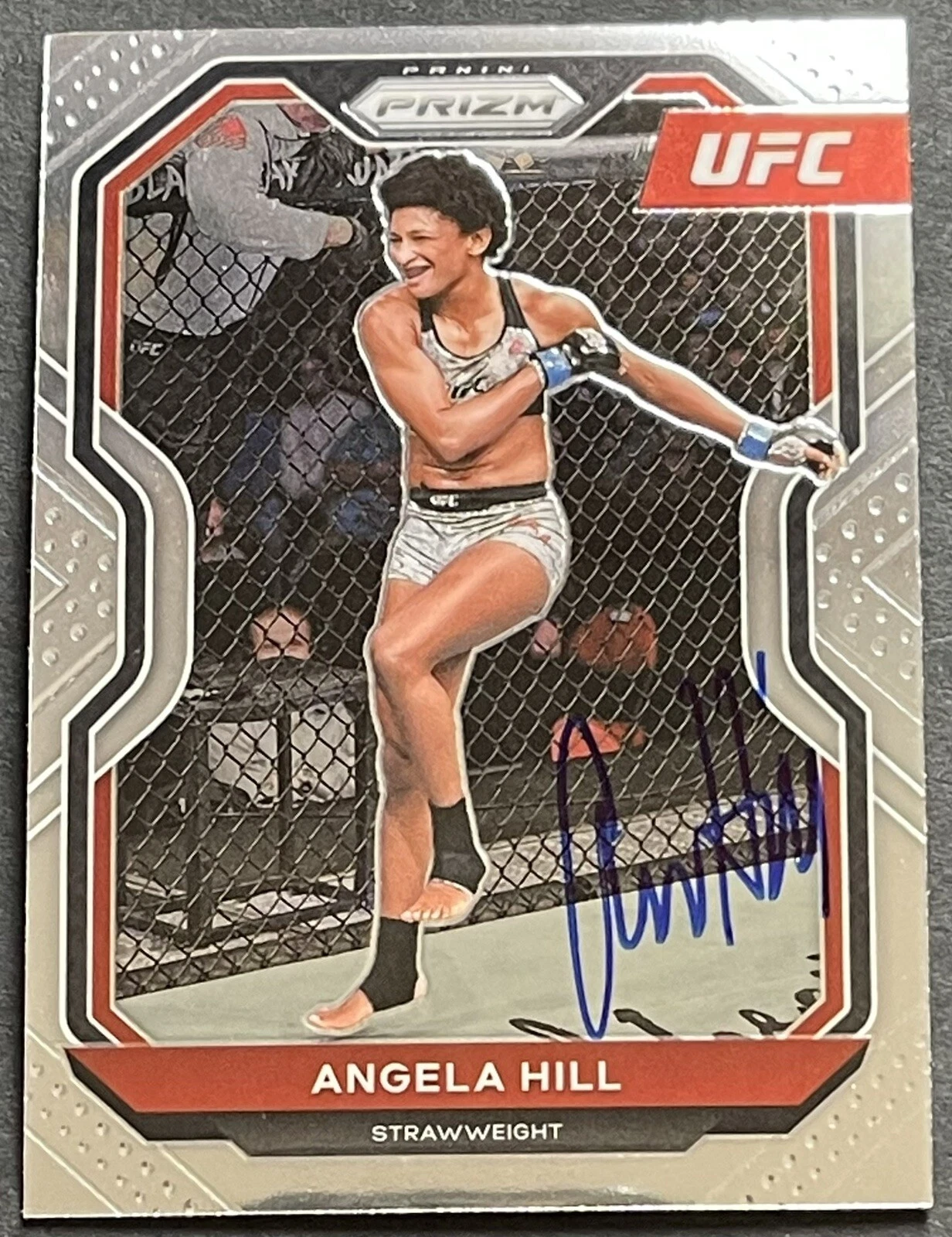Angela Hill Signed Autographed 2021 Panini Prizm UFC Rookie Card Beckett Coa