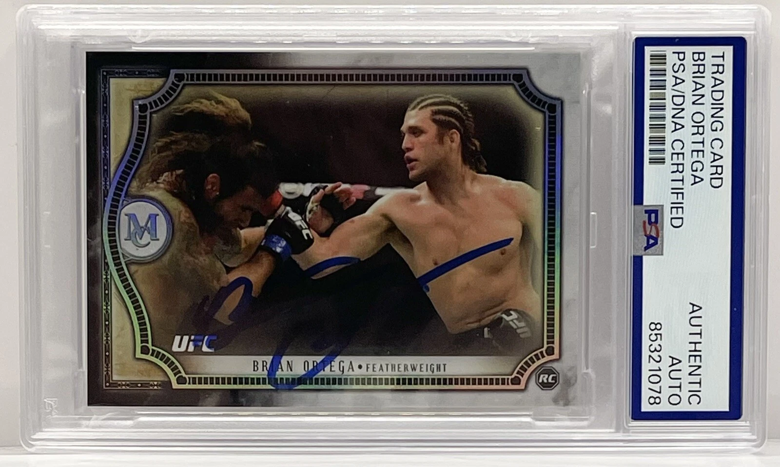 Brian Ortega Signed 2018 Topps Museum Collection UFC Rookie Card PSA/DNA Slabbed