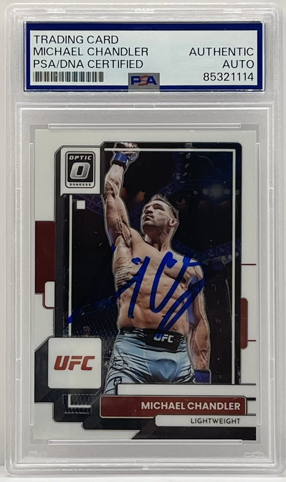 Michael Chandler Signed 2023 Donruss Optic Card UFC PSA/DNA Slab