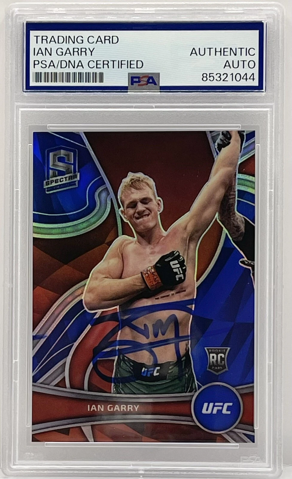Ian Garry Signed 2022 Spectra Blue Rookie Card UFC PSA/DNA Slabbed #d /99