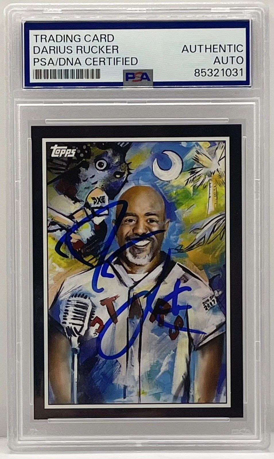 Darius Rucker Signed 2022 Topps Nashville Stars Card Country Music PSA/DNA Slab
