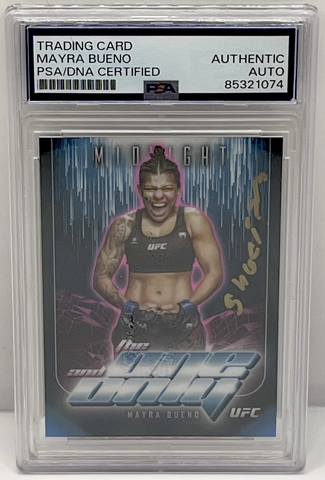 Mayra Bueno Silva Signed 2024 Midnight The One And Only UFC Card PSA/DNA Slabbed