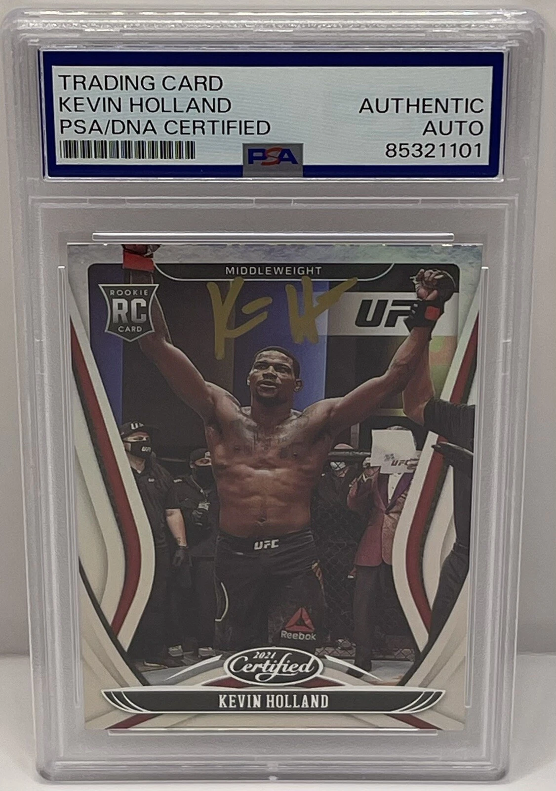 Kevin Holland Signed Autographed 2021 Chronicles Certified UFC RC PSA/DNA Slab