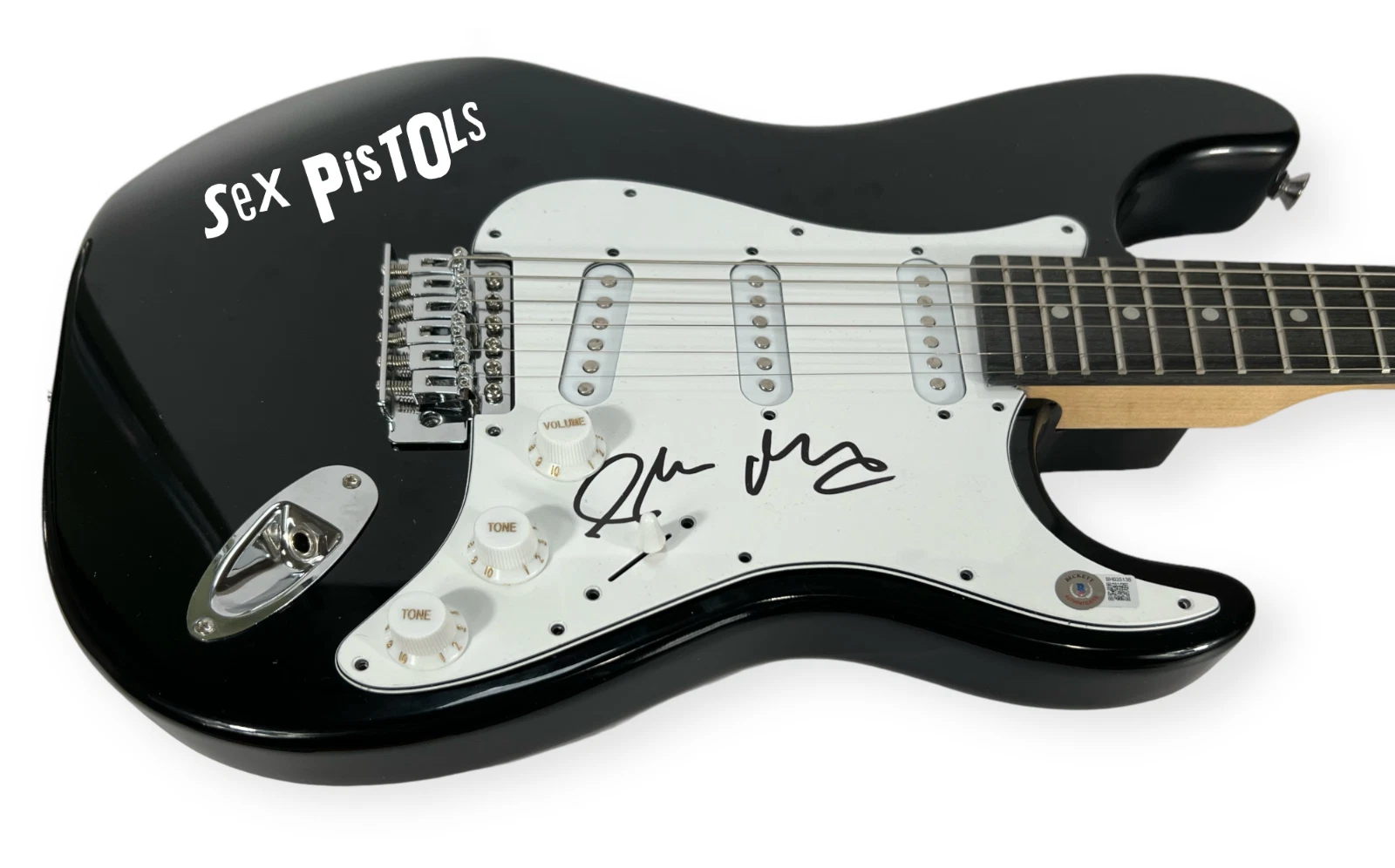 Glen Matlock Sex Pistols Signed Autograph Electric Guitar Beckett COA