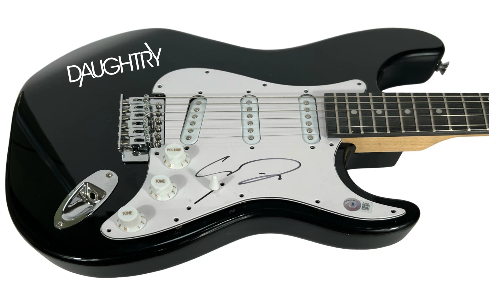 Chris Daughtry Signed Autograph Electric Guitar Daughtry Band Beckett COA