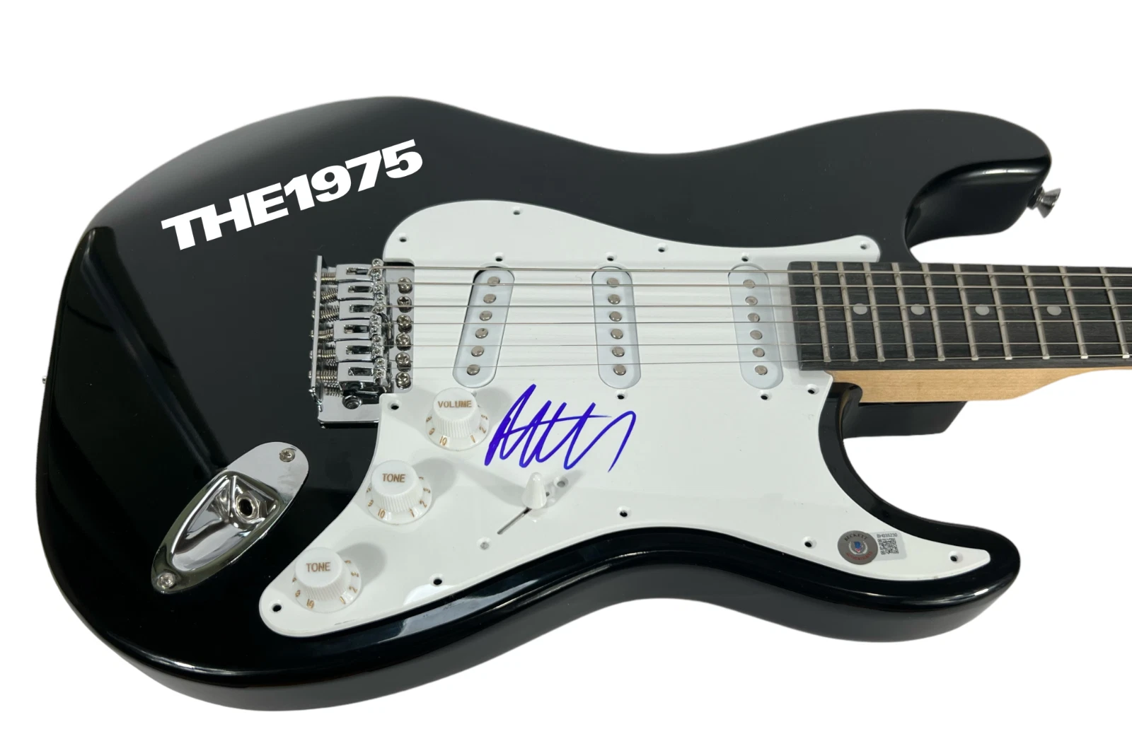 Matty Healy THE 1975 Band Signed Electric Guitar Autograph Matthew Matt BAS COA