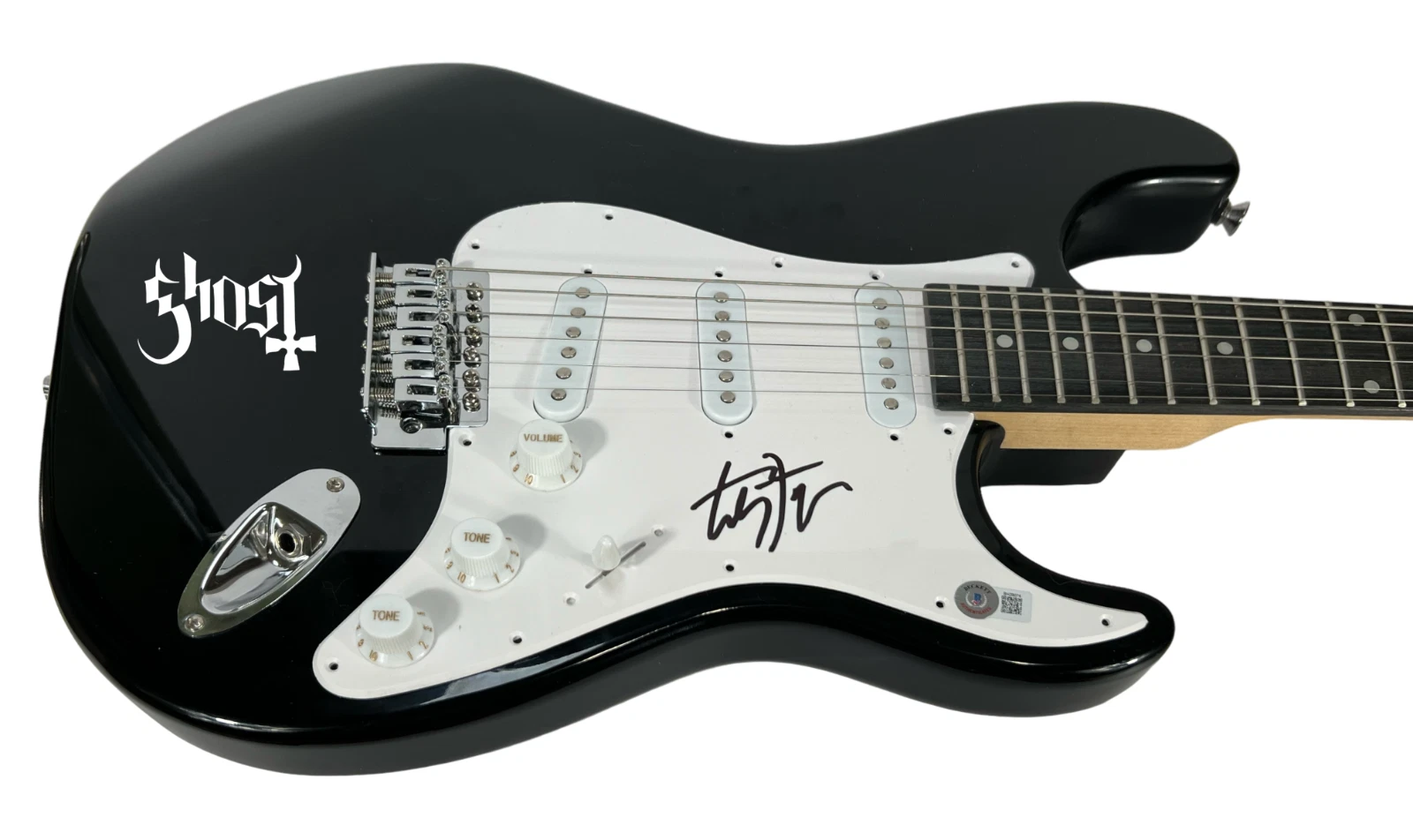Tobias Forge Ghost Band Signed Autograph Electric Guitar Papa Emeritus BAS COA