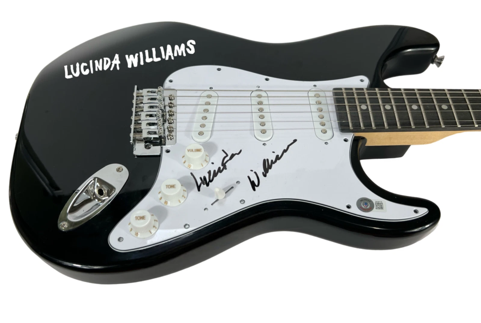 Lucinda Williams Signed Autograph Electric Guitar Singer Songwriter Beckett COA