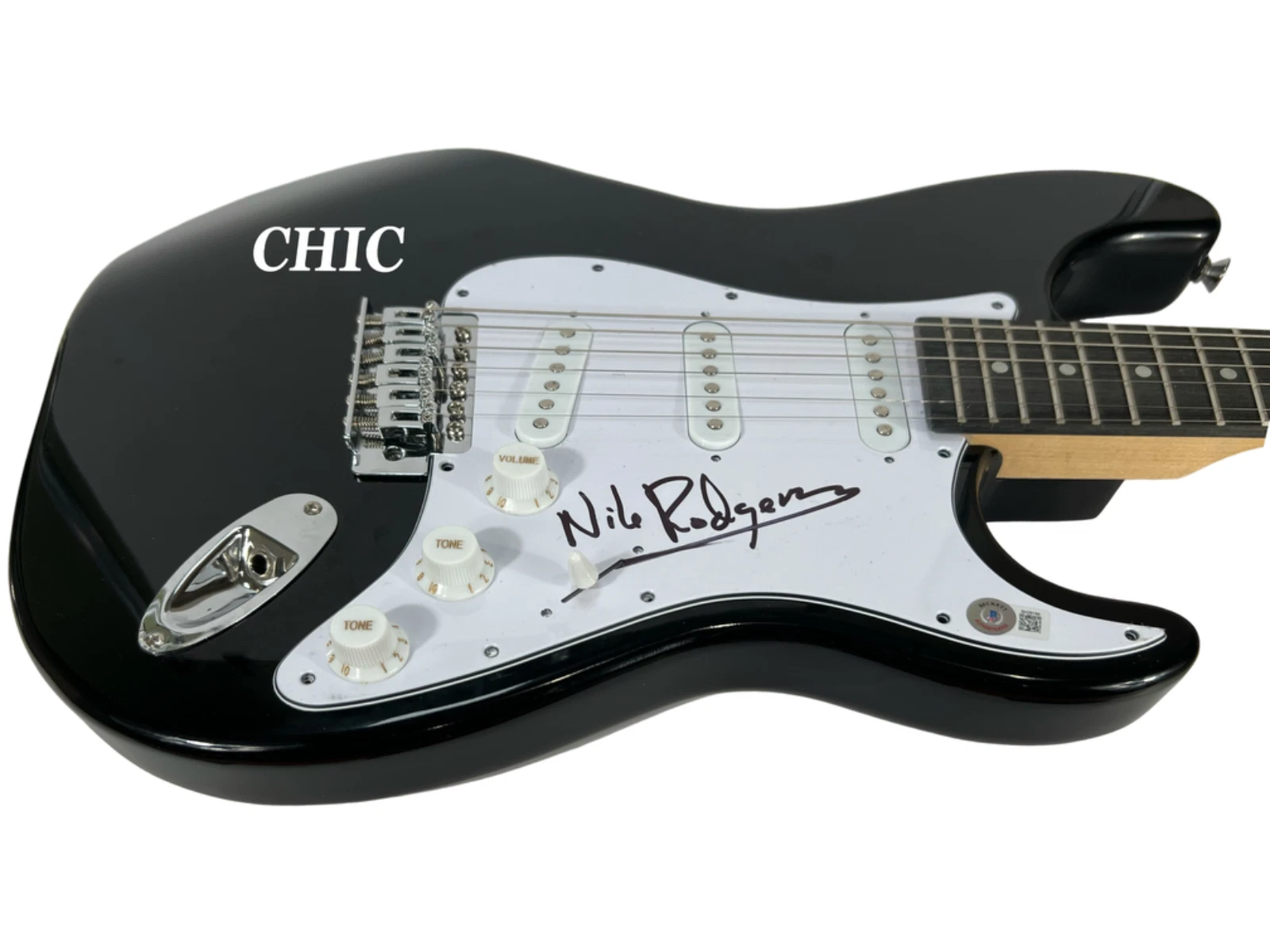 Nile Rodgers CHIC Signed Autograph Electric Guitar Beckett COA