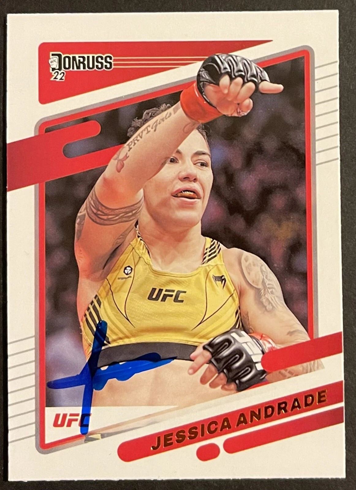 Jessica Andrade Signed Autographed 2022 Donruss UFC Base Card Beckett Coa