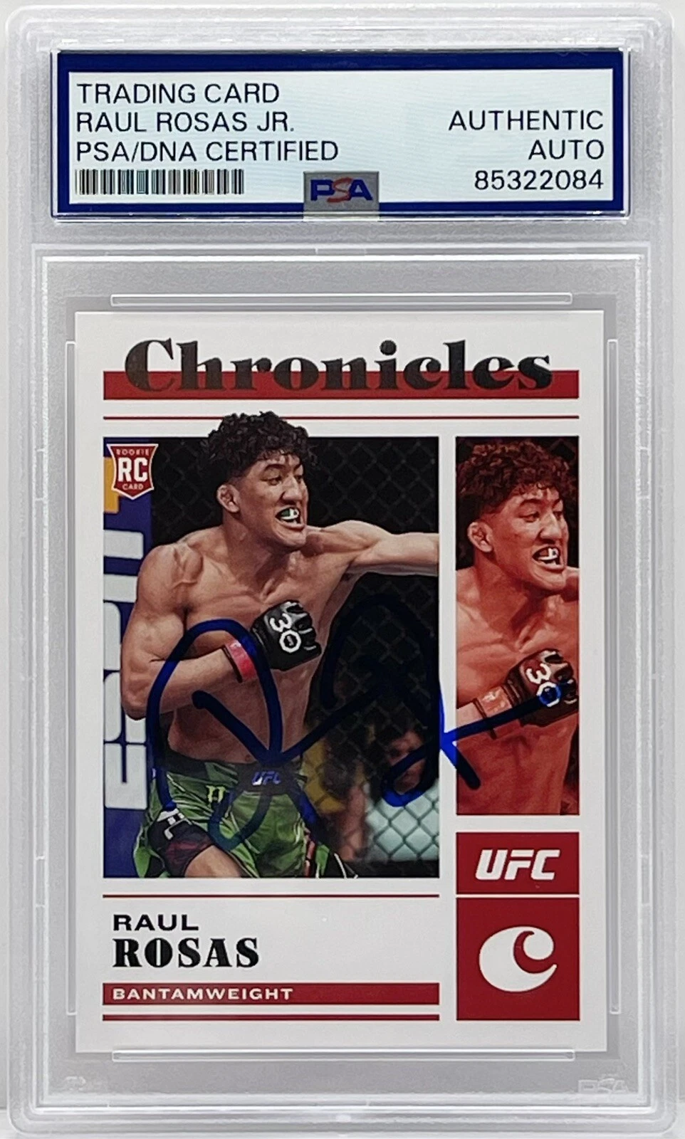 Raul Rosas Jr Signed Auto 2023 Chronicles UFC Rookie Card PSA/DNA Slabbed