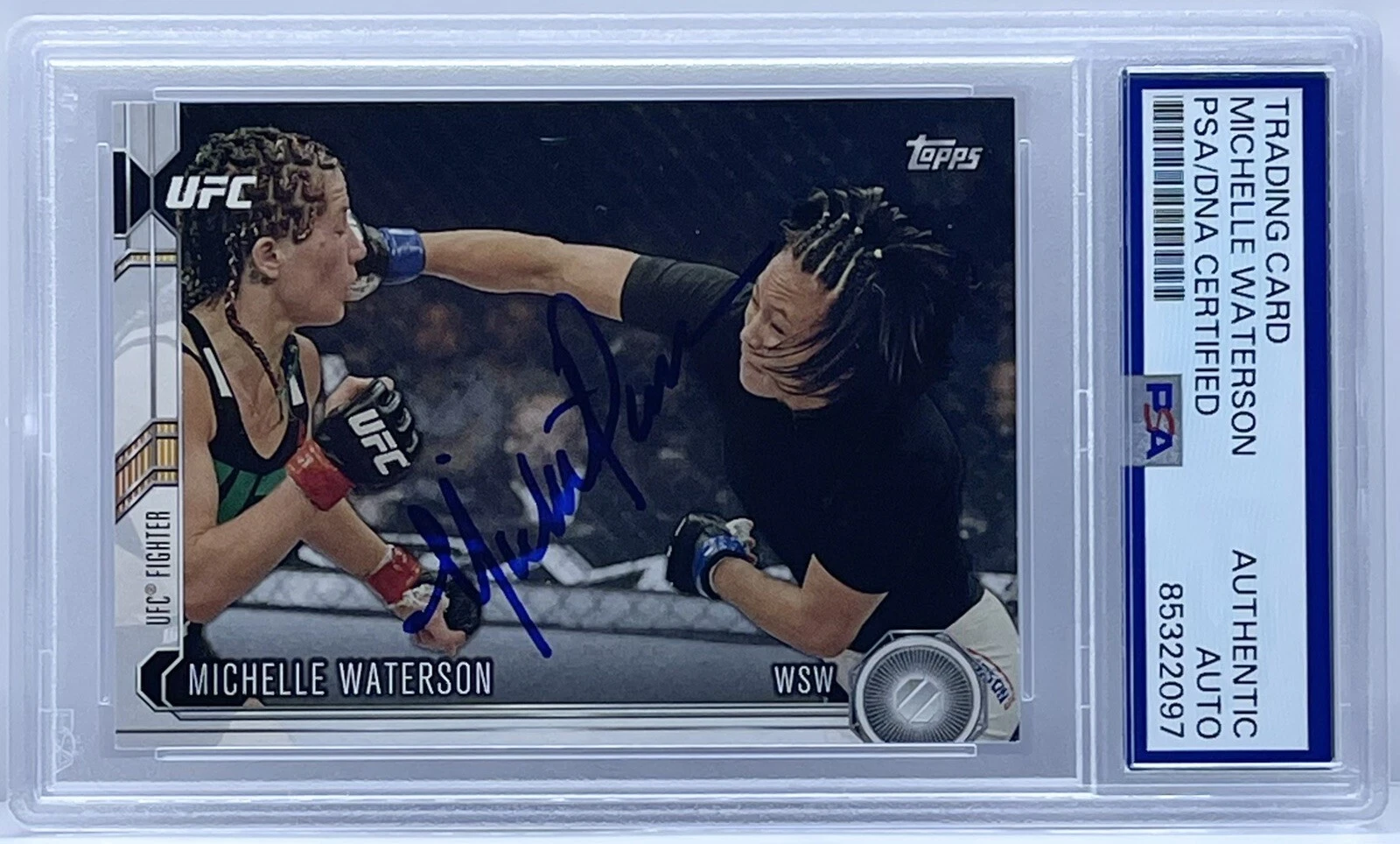 Michelle Waterson Signed Autographed 2015 Topps UFC Rookie Card PSA/DNA Slabbed