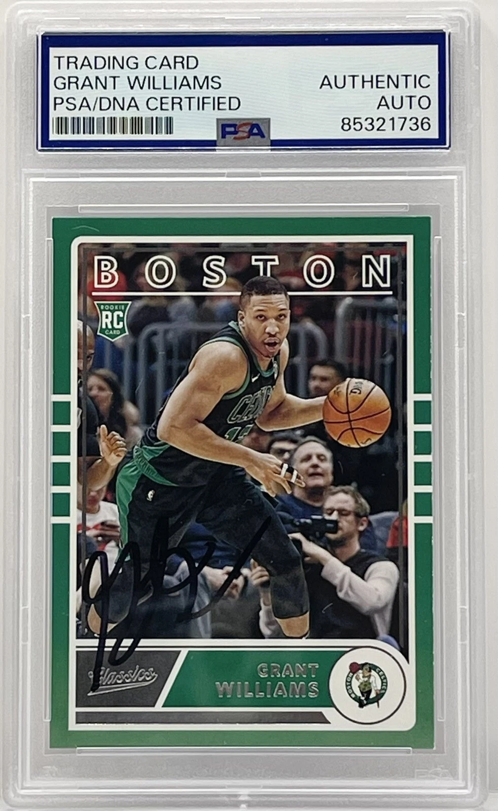 Grant Williams Signed 2019-20 Chronicles Classic Rookie PSA/DNA Slabbed