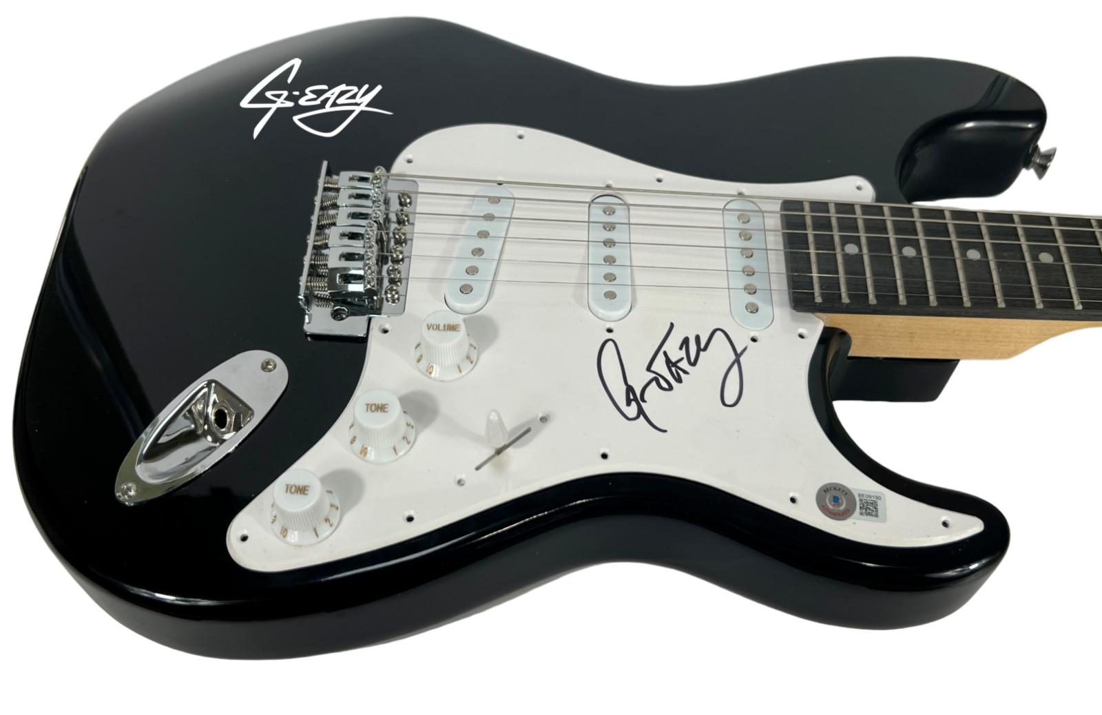 G-EAZY SIGNED AUTOGRAPH ELECTRIC GUITAR RAPPER ME, MYSELF, & I BECKETT COA COLLECTIBLE MEMORABILIA