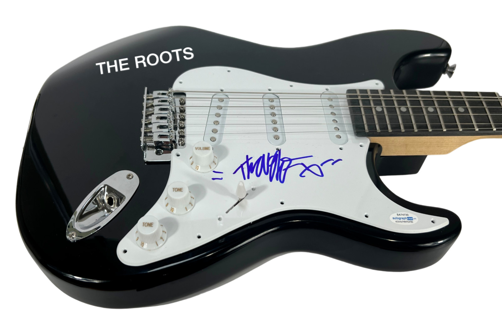 Black Thought THE ROOTS Signed Autograph Electric Guitar Rapper Singer ACOA COA