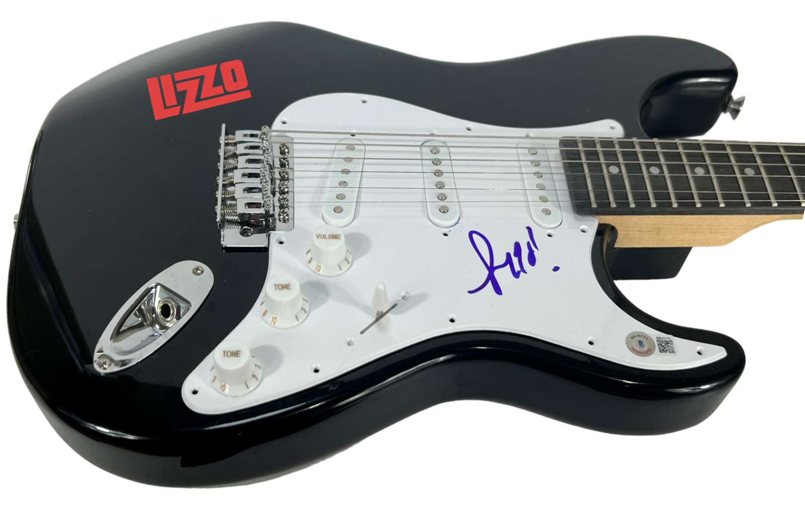 LIZZO Signed Autograph Electric Guitar Truth Hurts Singer Rapper Beckett COA