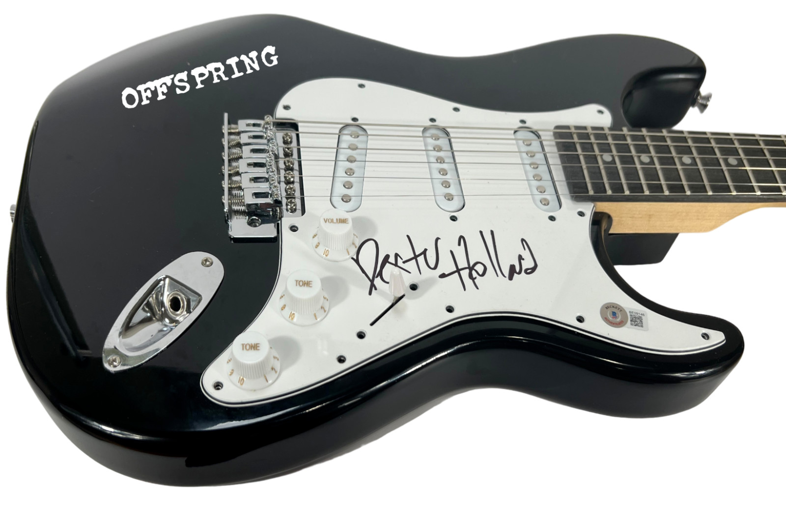 Dexter Holland THE OFFSPRING Signed Autograph Electric Guitar Singer Beckett COA