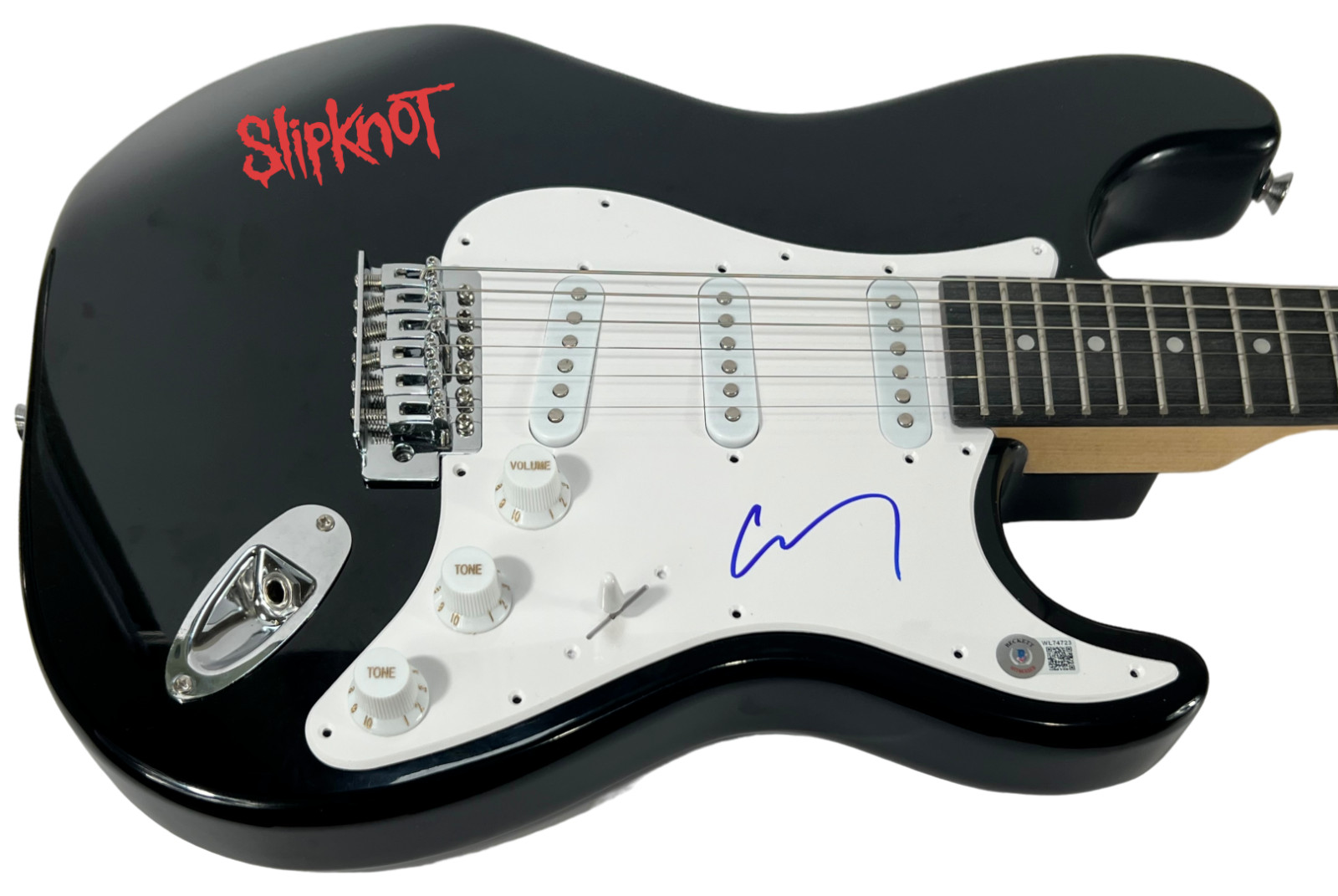 Corey Taylor Signed Autograph Electric Guitar SLIPKNOT Beckett Witnessed COA