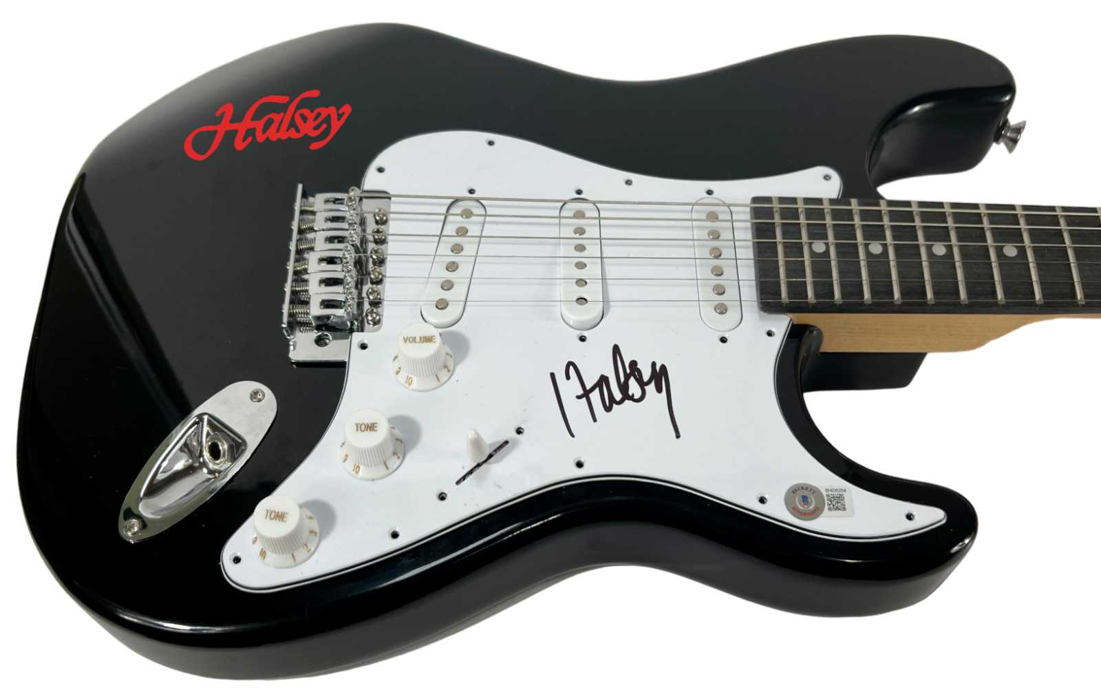 Halsey Signed Autograph Electric Guitar Manic Badlands Singer Beckett COA